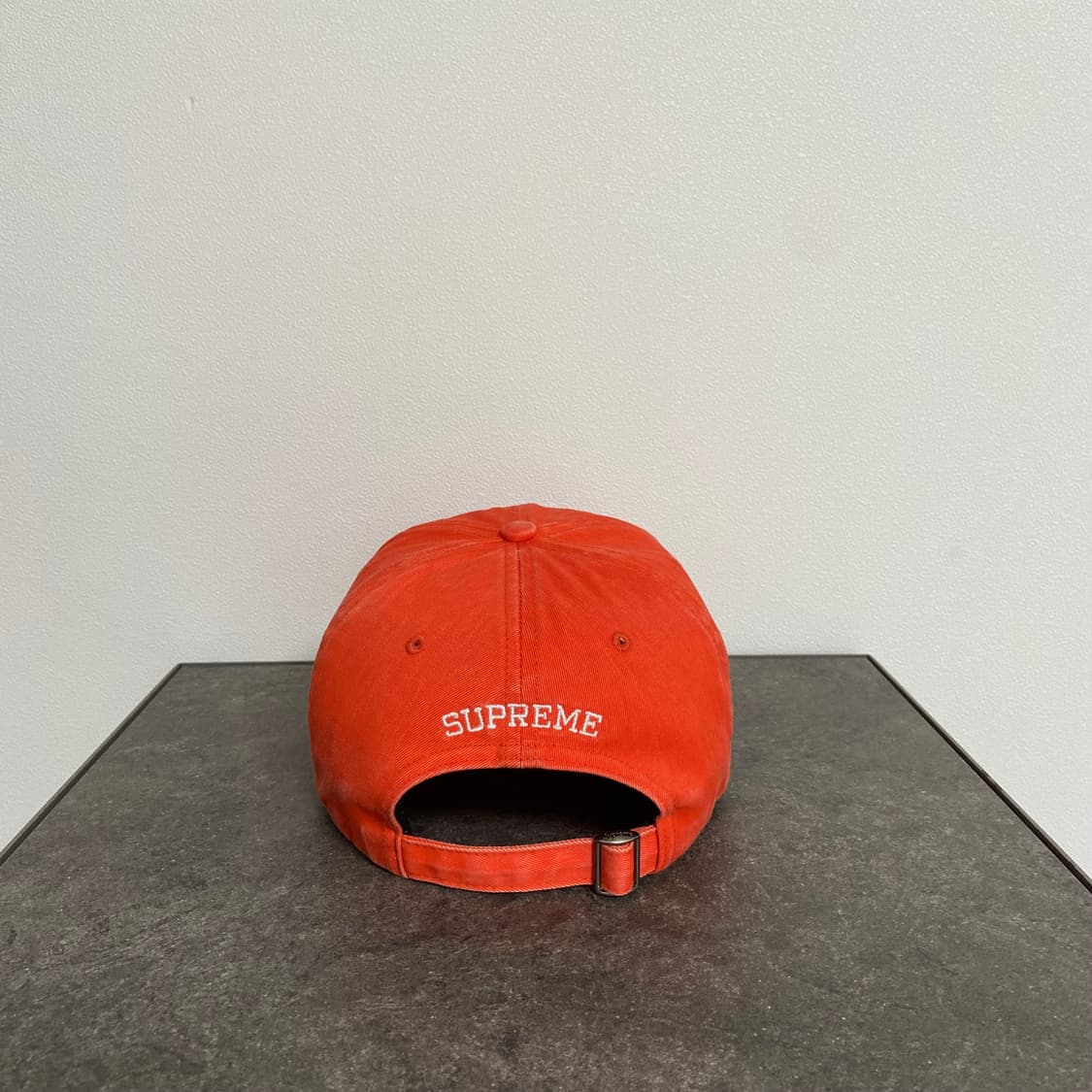 (OS) 슈프림 S로고 볼캡 모자 피그먼트 워시드 오렌지 상품이미지4