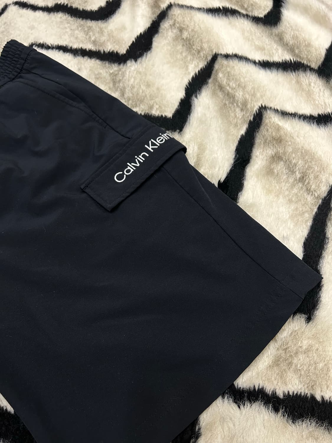 [XL]캘빈클라인 우븐 반바지/블랙 상품이미지1
