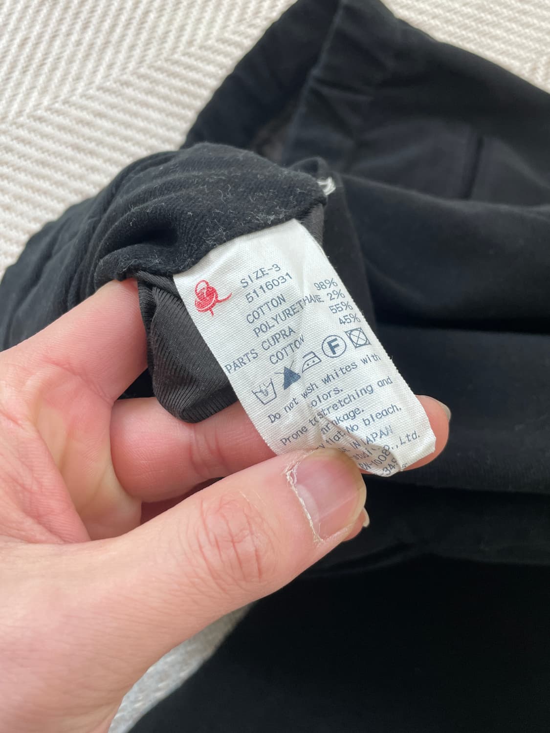 45rpm 블랙 코튼팬츠  J03887 상품이미지6