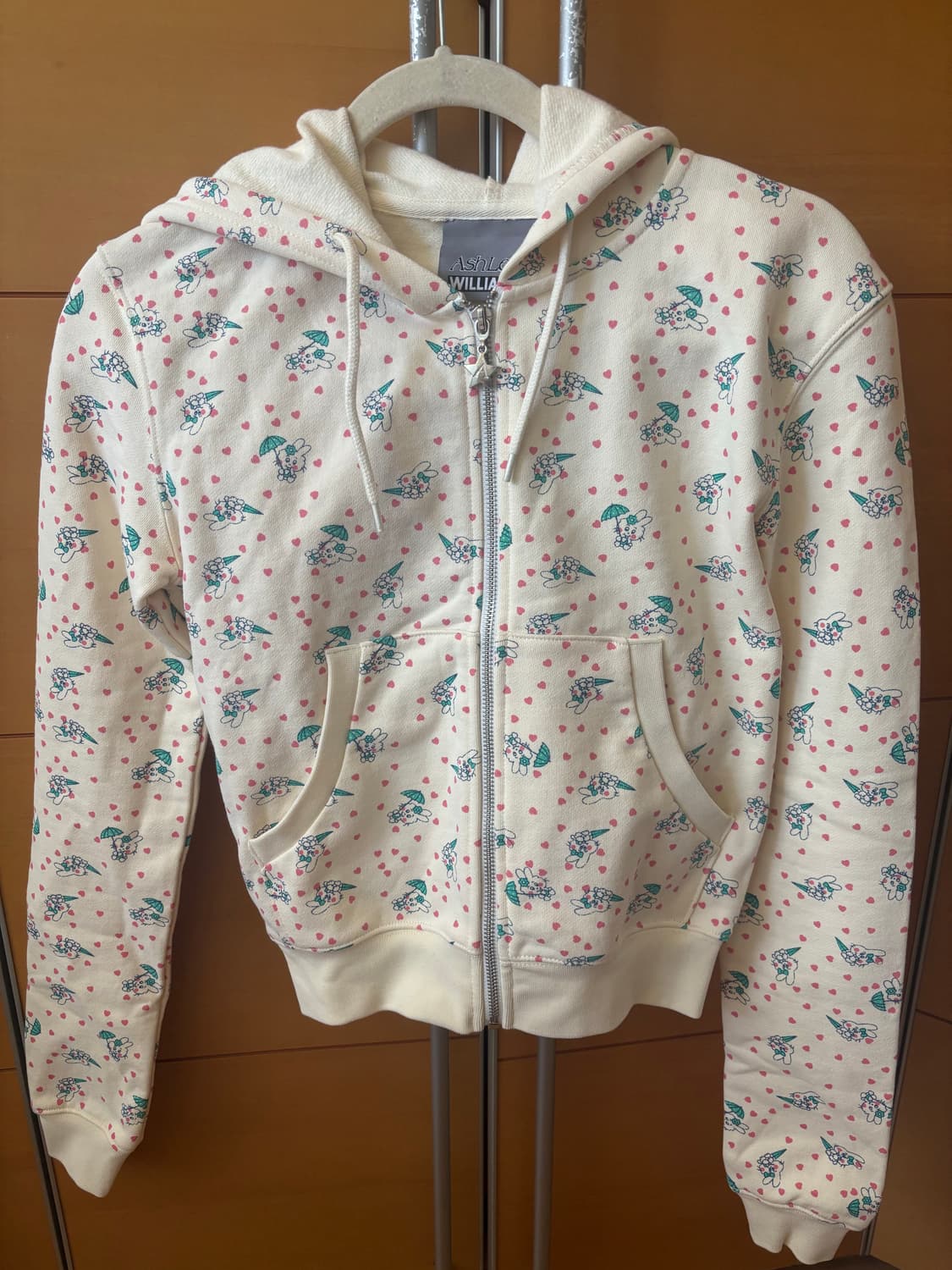 애슐리윌리엄스 토끼 크롭 후드집업 s 상품이미지2