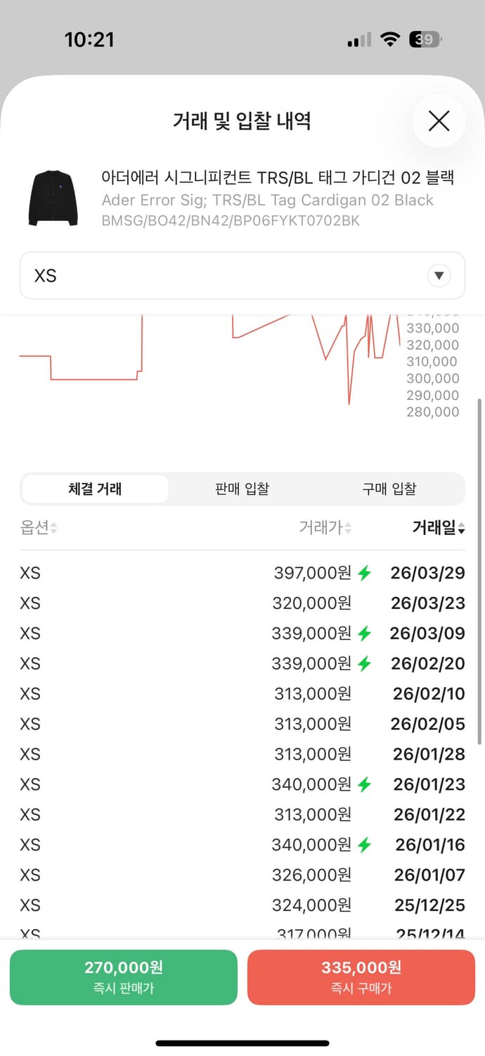(새상품)아더에러 시그니피컨트 TRS/BL 태그 가디건 02 블랙 상품이미지6