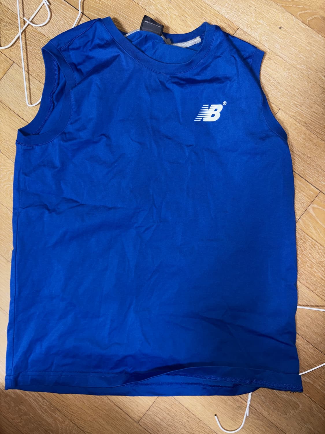 뉴발란스 파란색 민소매 상품이미지1