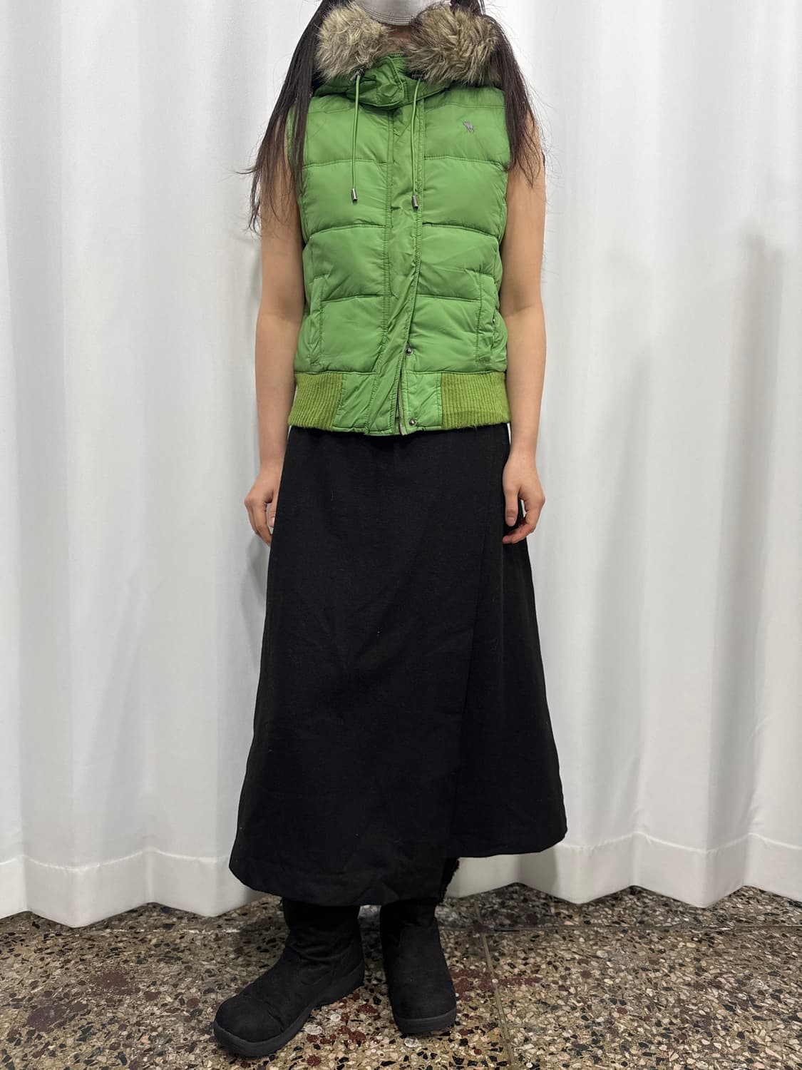 abercrombie&fitch vest hood twiway zipup 상품이미지3