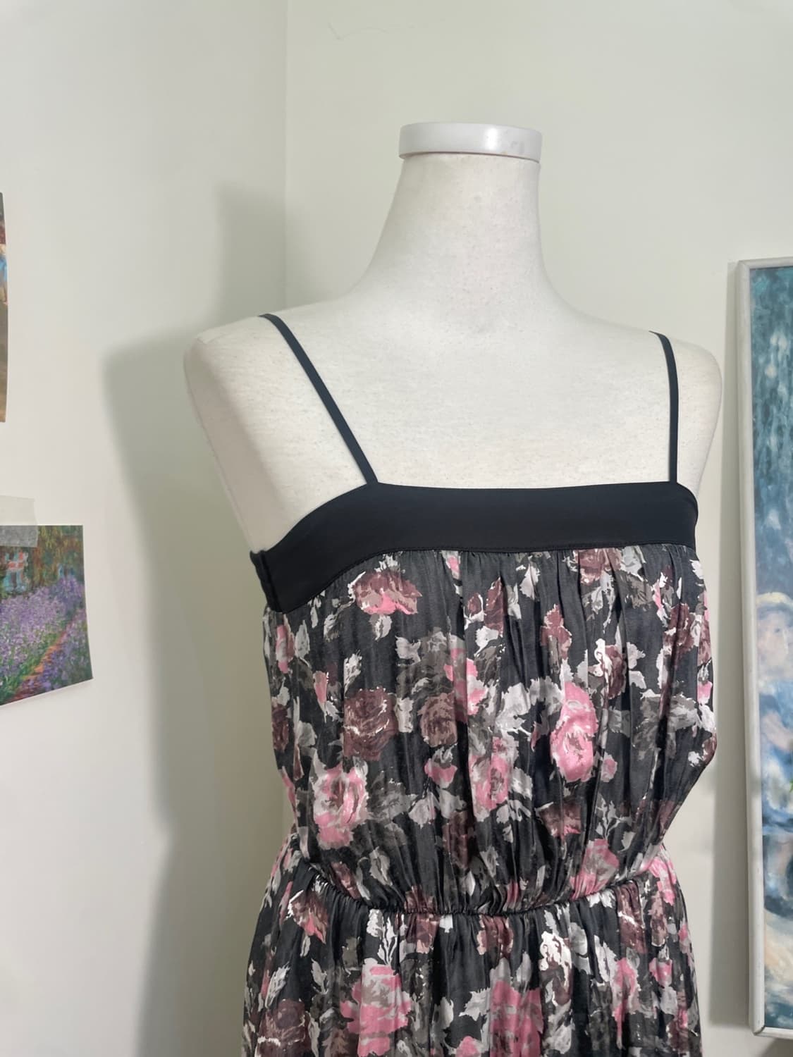 black watercolor flower waist banding mi 상품이미지6
