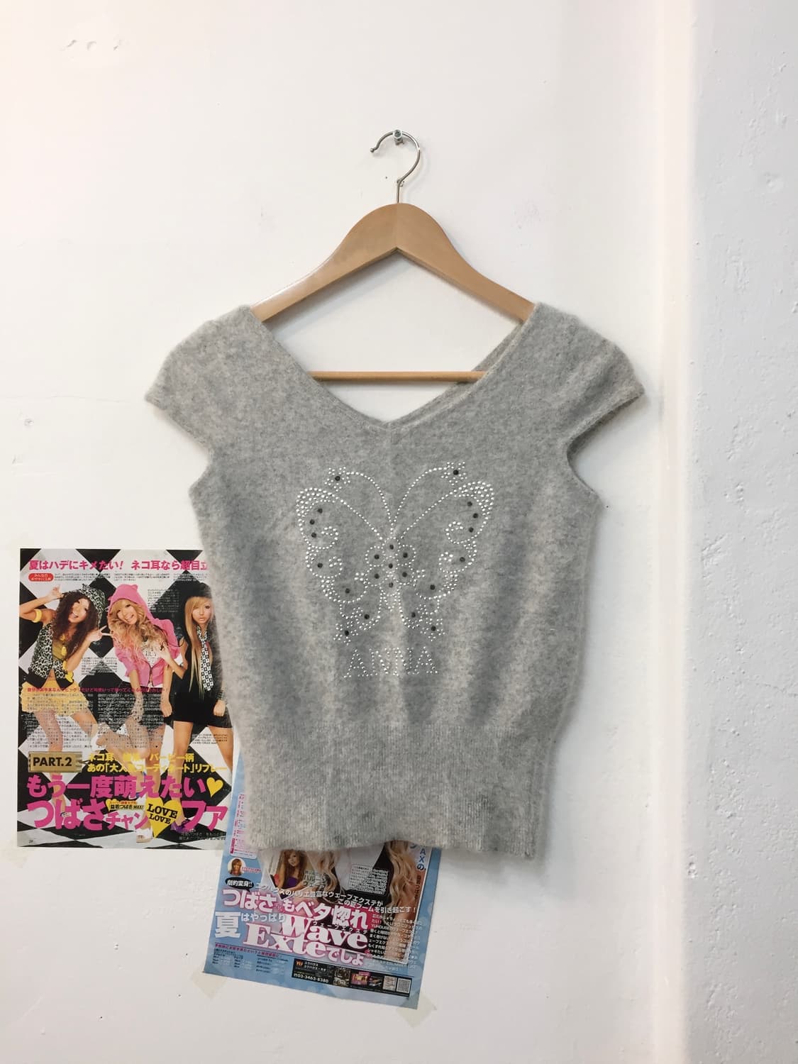 빈티지 레이어드 니트 탑 상품이미지1