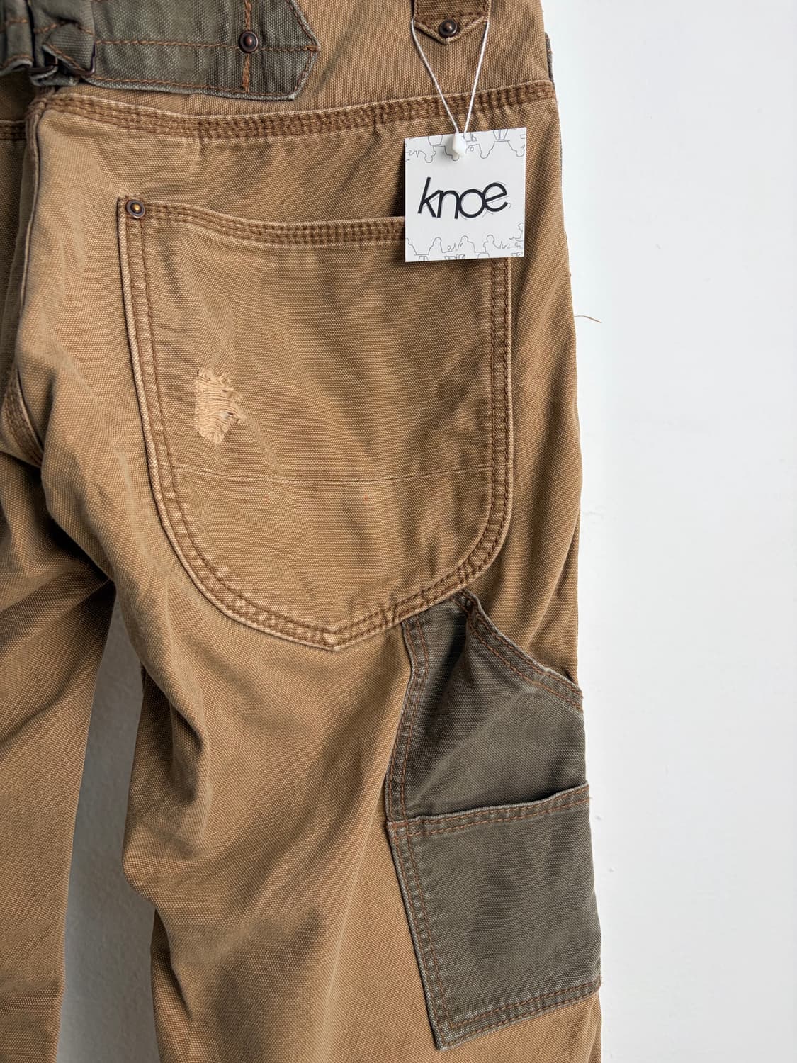 JPN 빈티지 디스트레드 더블니 팬츠 상품이미지5