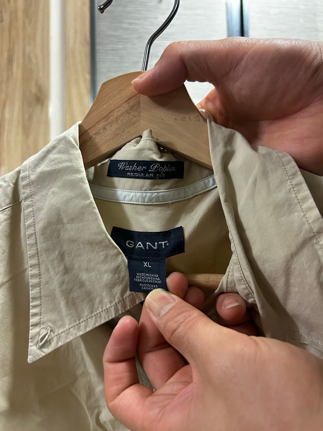 간트 베이지 반팔셔츠 상품이미지3