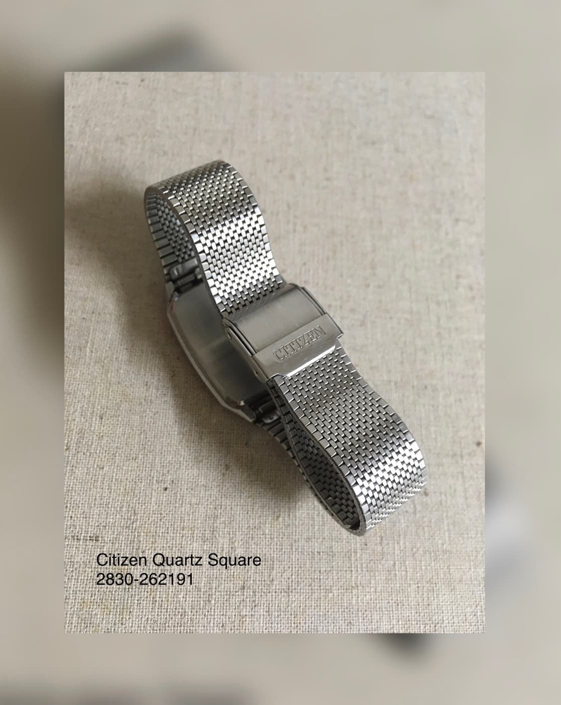 1990s Citizen Quartz Square 빈티지 시계 상품이미지4