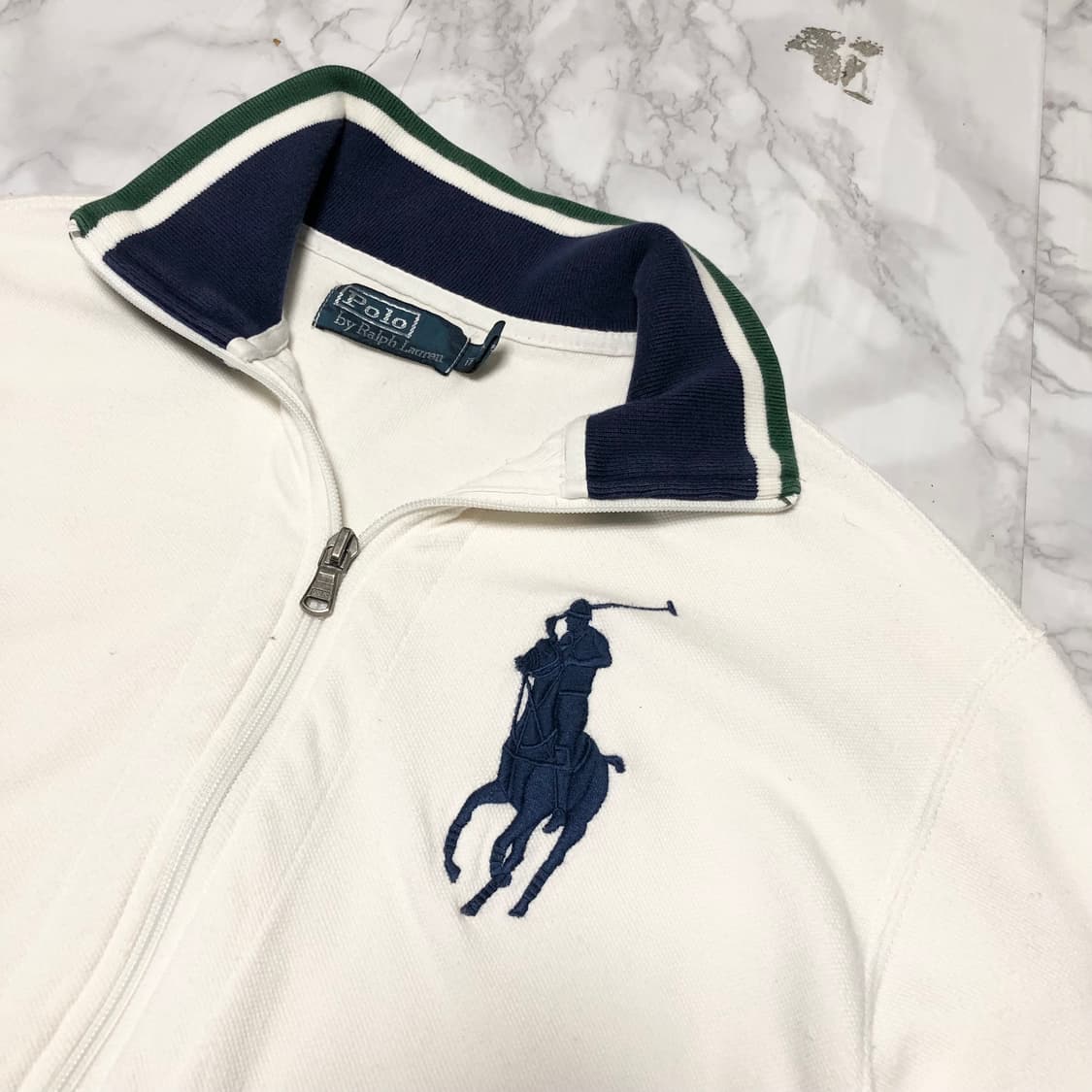 폴로 랄프로렌 빅포니 집업 자켓 화이트 상품이미지3