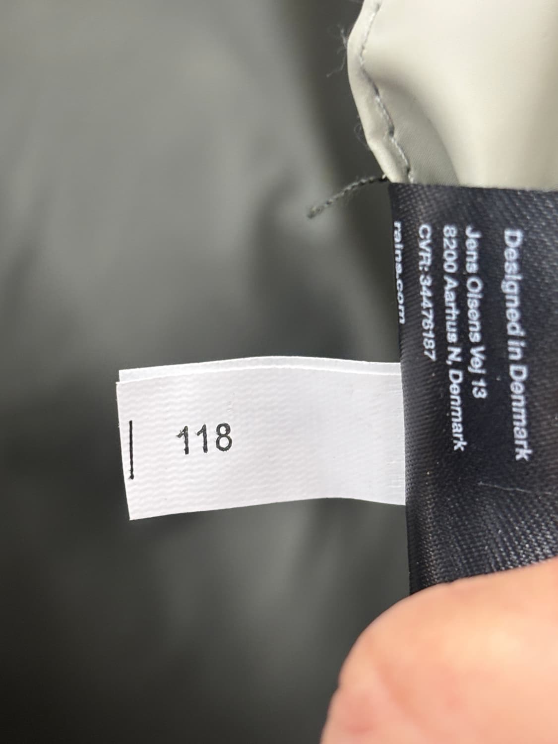 Rains 레인스 롱 푸퍼 자켓 시멘트 XXL 상품이미지7