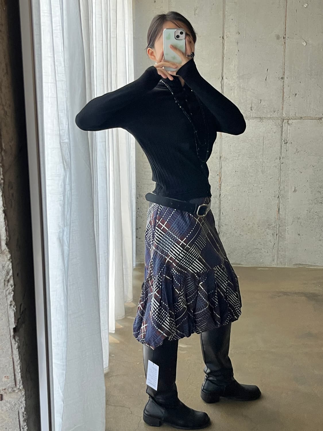 Pierre Cardin 피에르가르뎅 벌룬 미디 스커트 상품이미지5