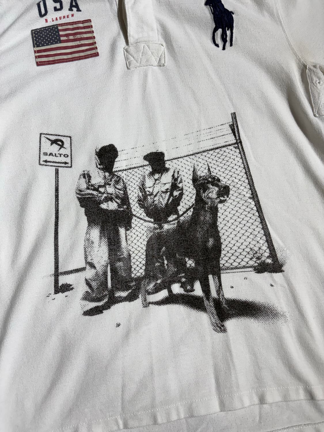 폴로 성조기USA 커스텀 카라 반팔 티셔츠 상품이미지2