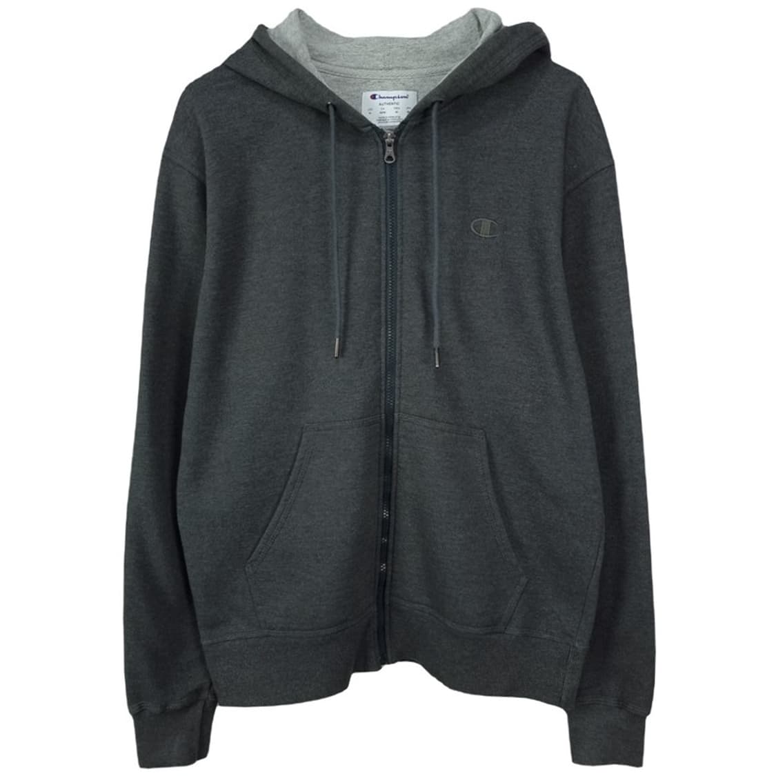 [챔피온] 로고 자수 후드 집업 챠콜 M19408 상품이미지2