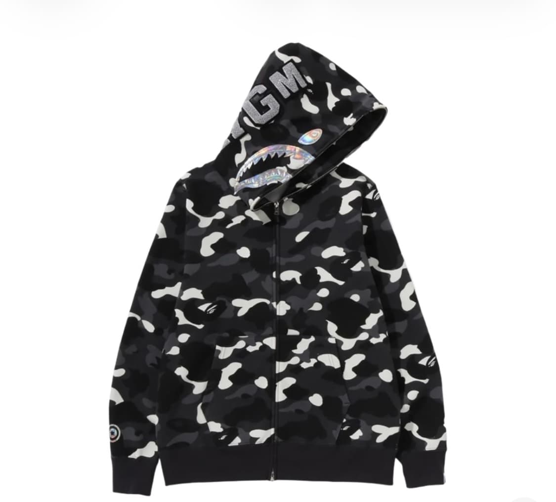 Bape 베이프 시티 카모 샤크 풀 후드집업 상품이미지5