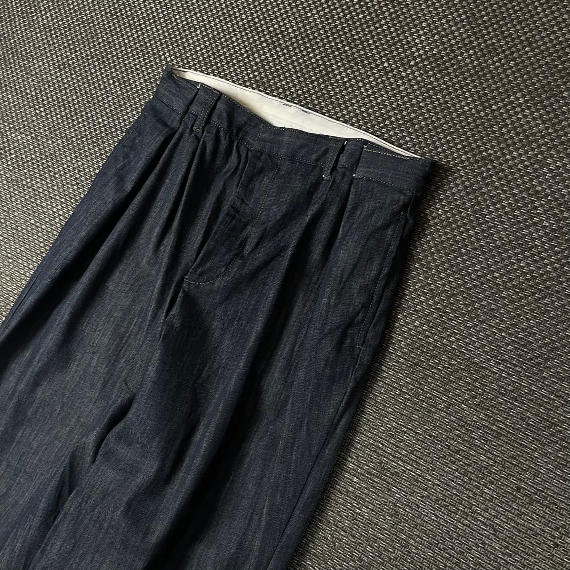 (34) 자라 진청 핀턱 와이드 데님 팬츠 상품이미지4