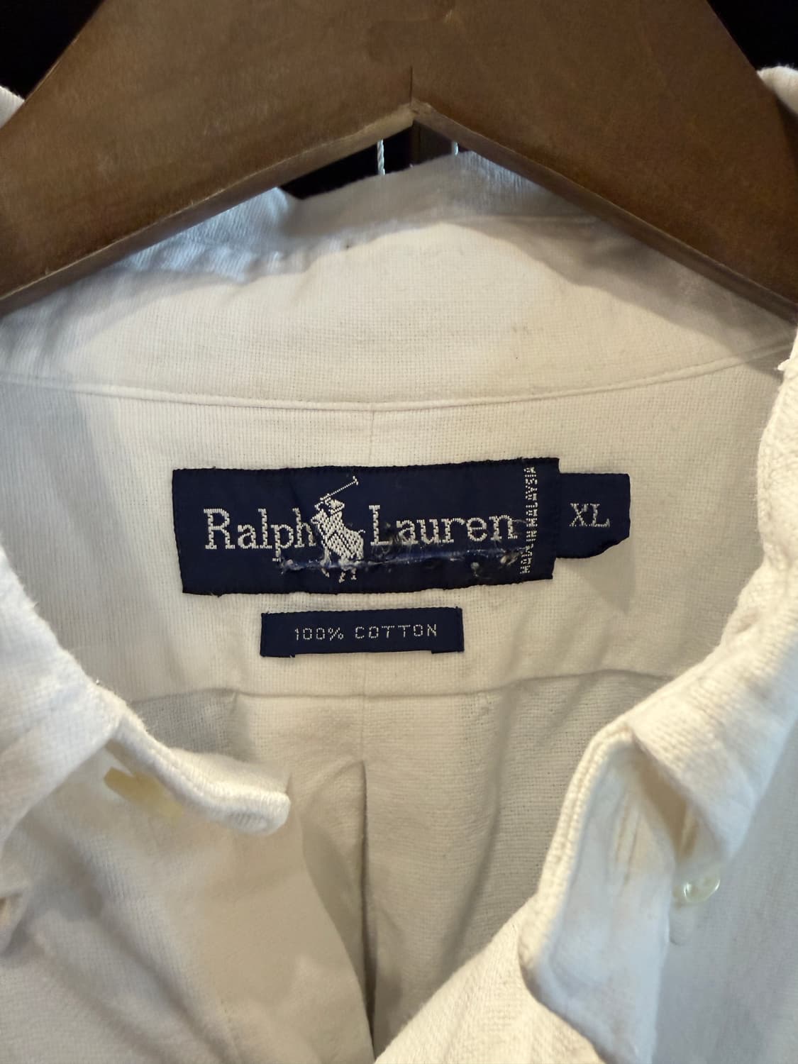 폴로 랄프로렌 스텐실 화이트 셔츠 L(2XL) 상품이미지5