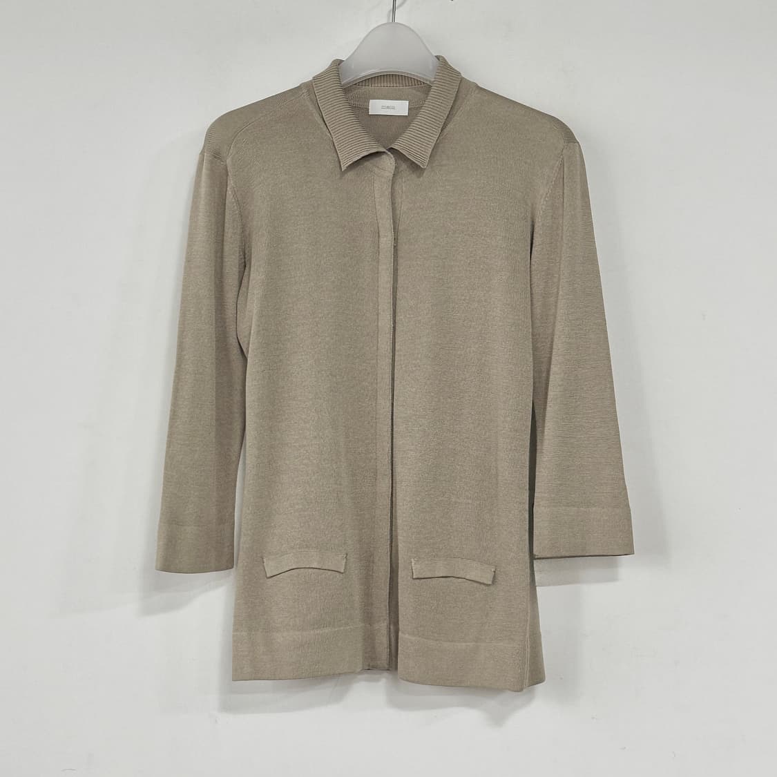 malo 말로 실크 코튼 카라 가디건 상품이미지1