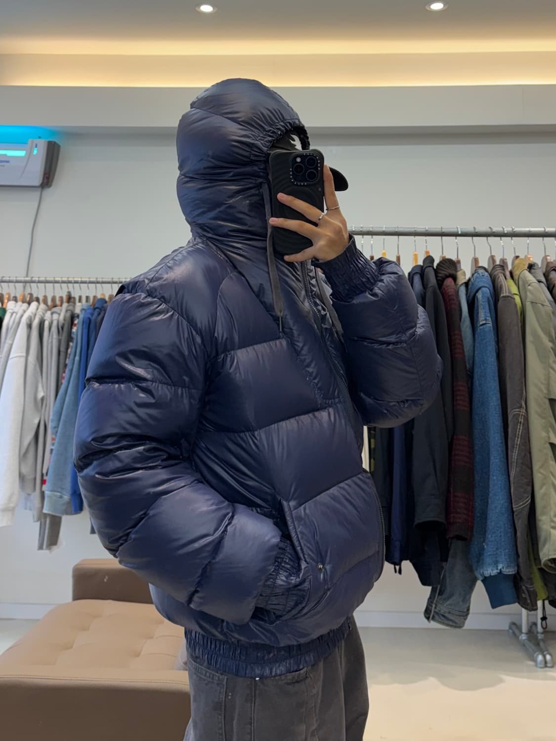 디젤 블랙골드라인 후드 다운 패딩 상품이미지7