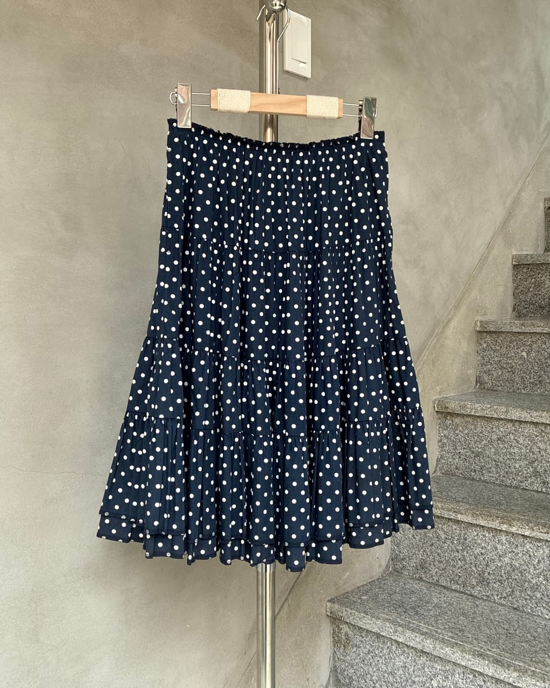 꼼데가르송 도트 플리츠 스커트 상품이미지1