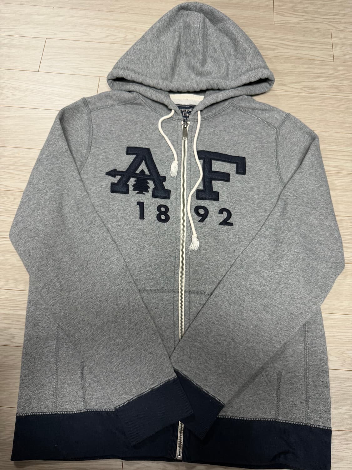 아베크롬비 그레이 후드집업 L 상품이미지2