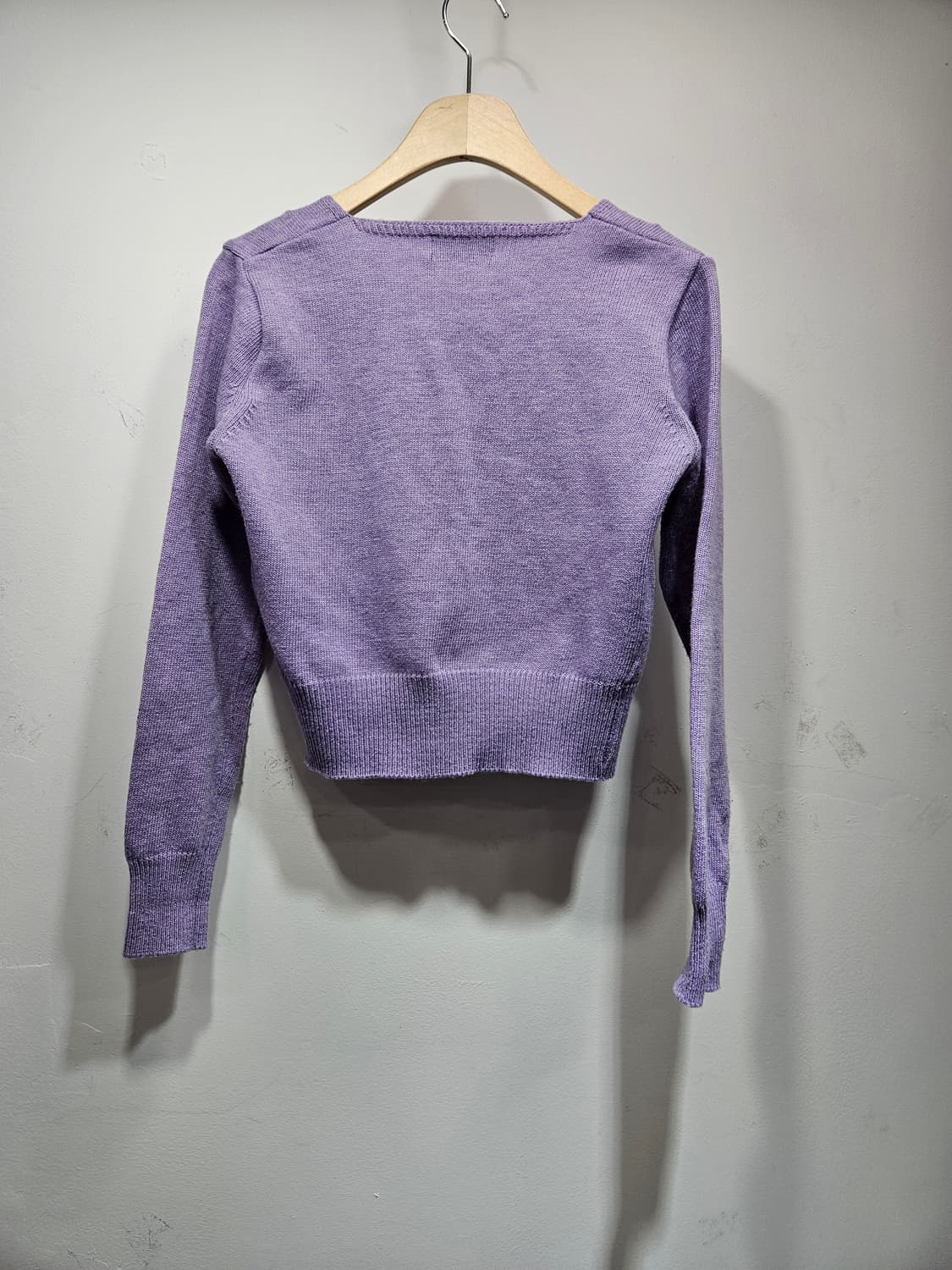 연보라 스퀘어넥 가디건 상품이미지7