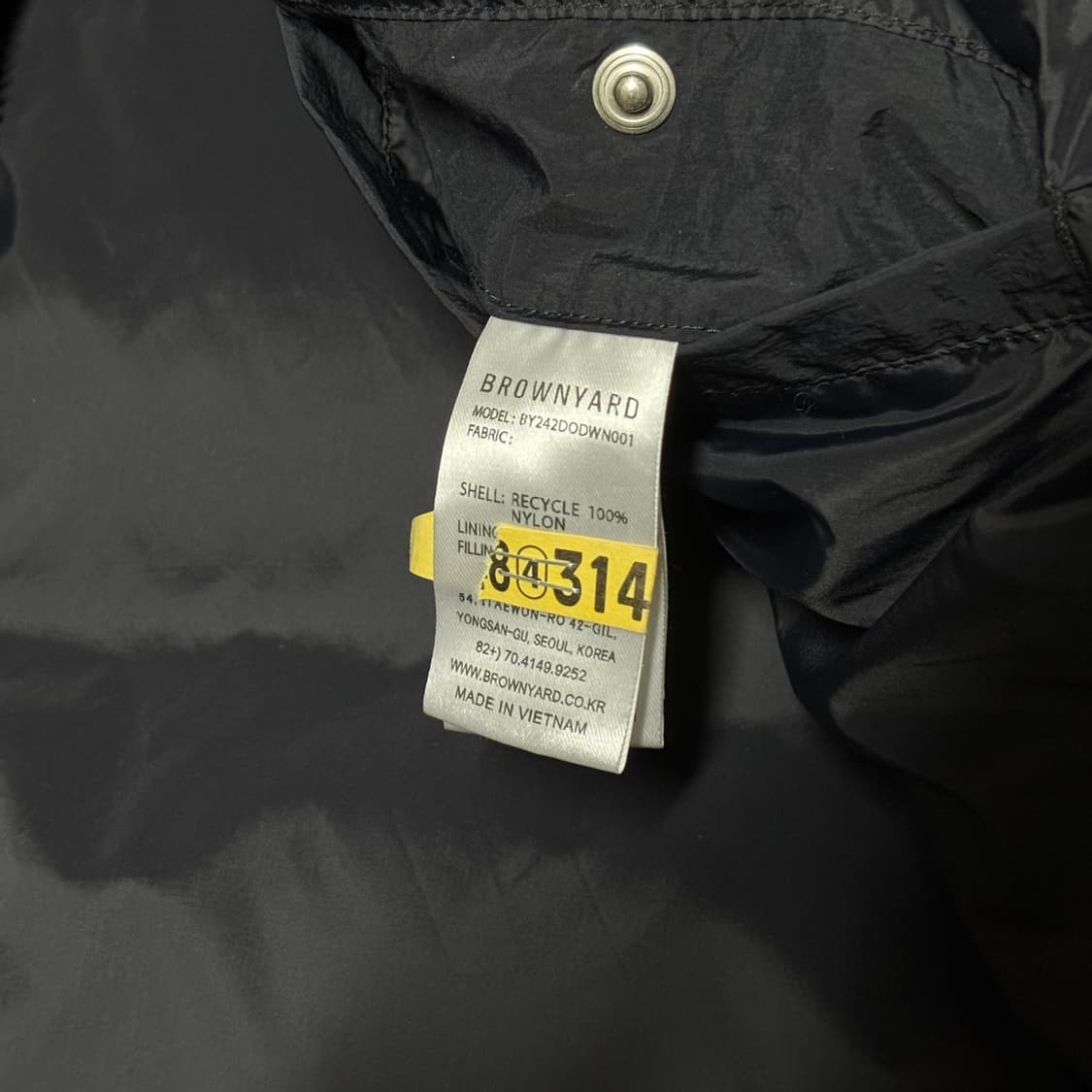 BrownYard 24FW Puffer Down Black (5) 상품이미지3