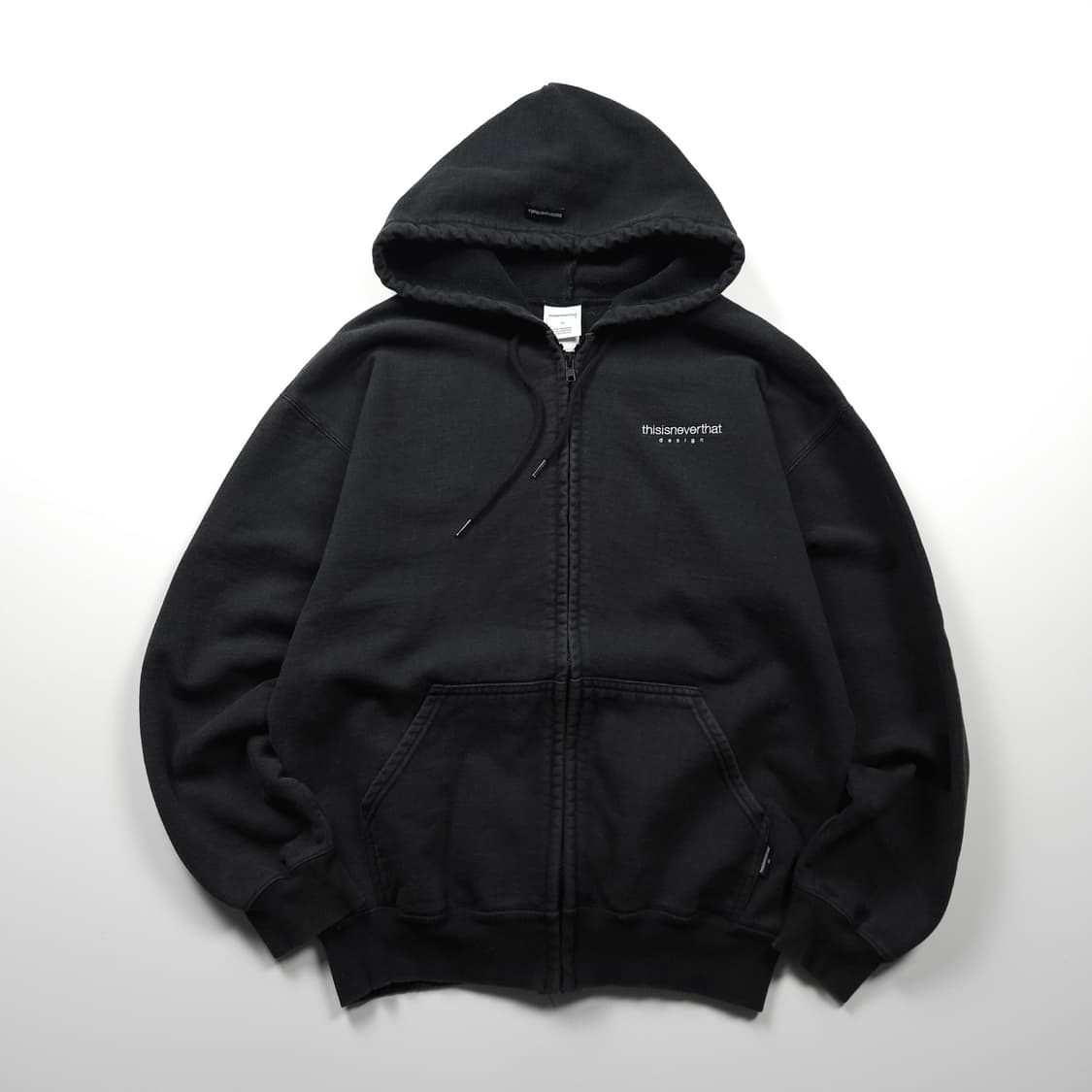 디스이즈네버댓 스펠아웃 빅로고 박시핏 후드 집업 (M) 상품이미지1