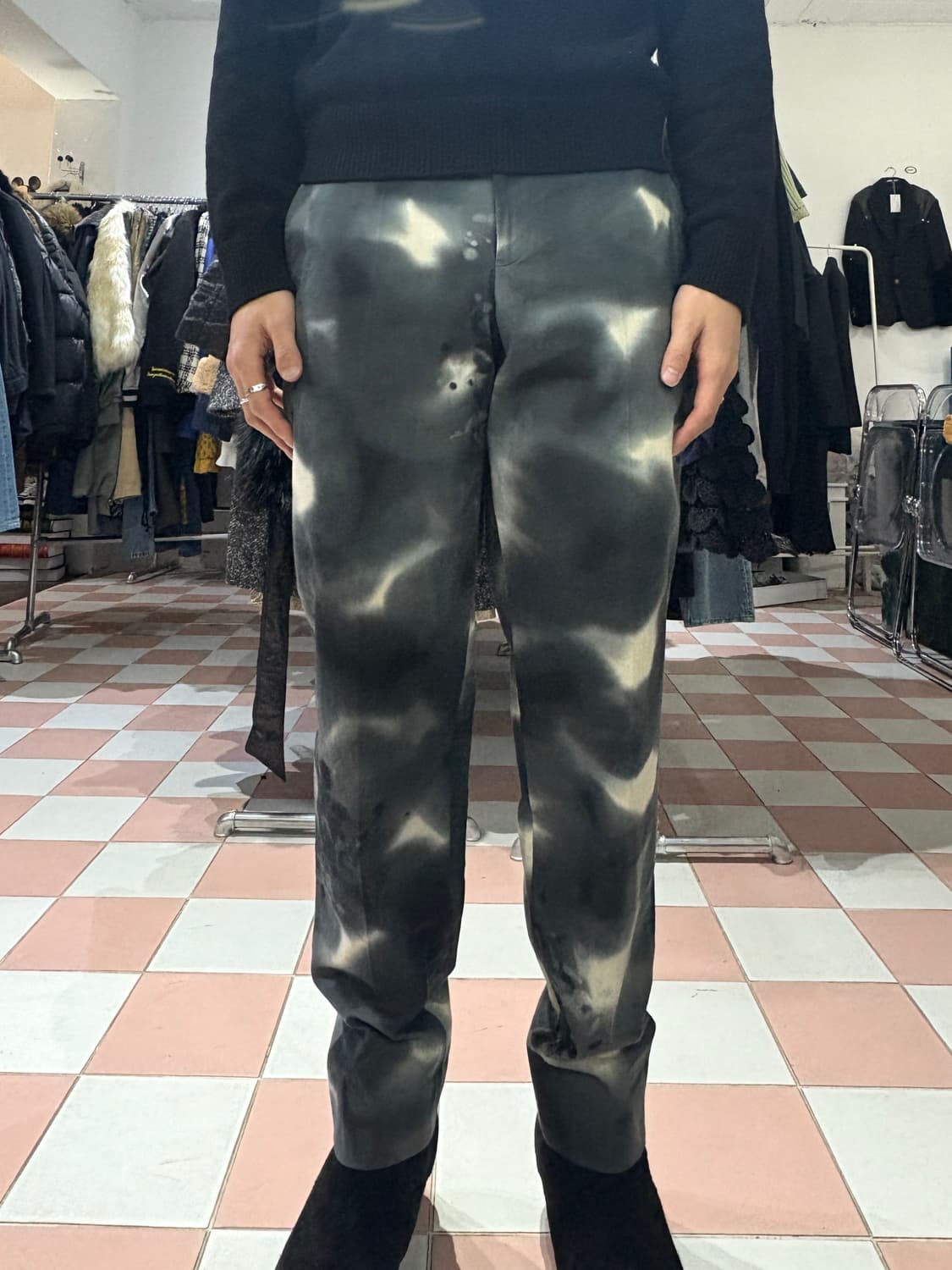 TTF✳️2014 요지야마모토 뿌르옴므 블리치팬츠 /새상품 상품이미지4