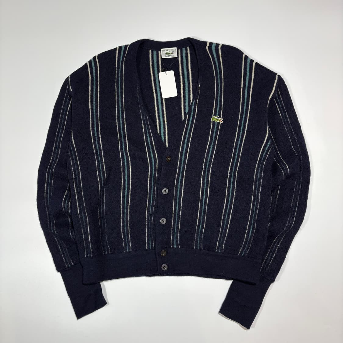 라코스테 네이비 스트라이프 가디건 상품이미지1