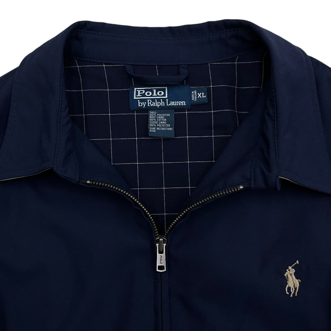 폴로 랄프로렌 베이지포니 네이비 카라 자켓 XL 상품이미지5