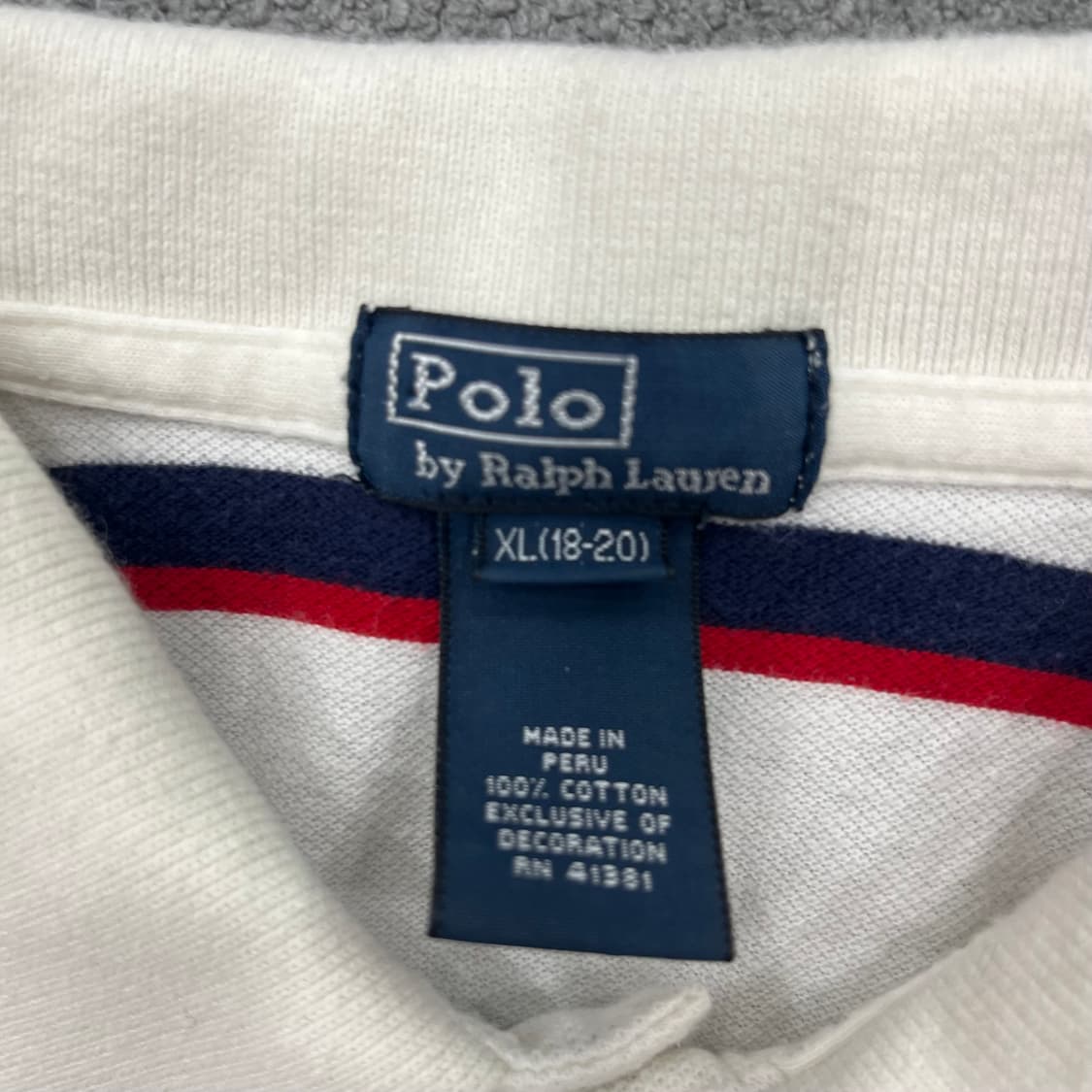 XL 폴로 랄프로렌 스트라이프 반팔 카라티 상품이미지3