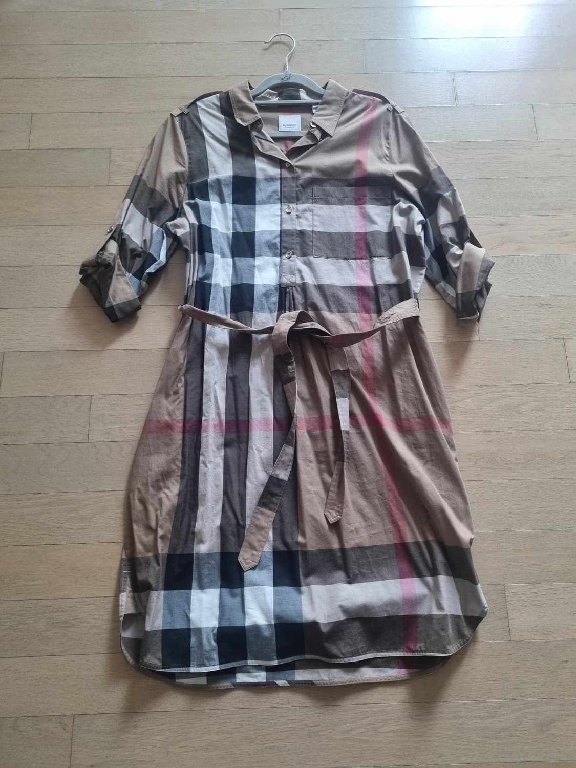 👗버버리 체크 셔츠 원피스 상품이미지1