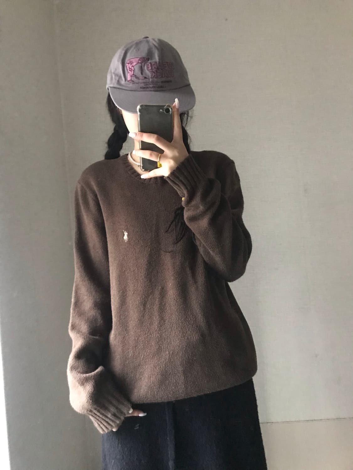 폴로 브라운 니트 상품이미지1
