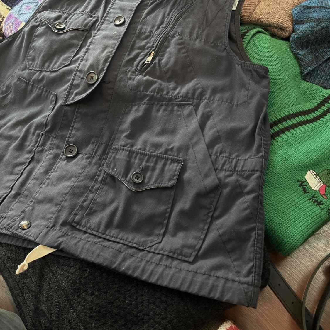 엔지니어드 가먼츠 엔가 다크 네이비 필드 베스트 상품이미지3