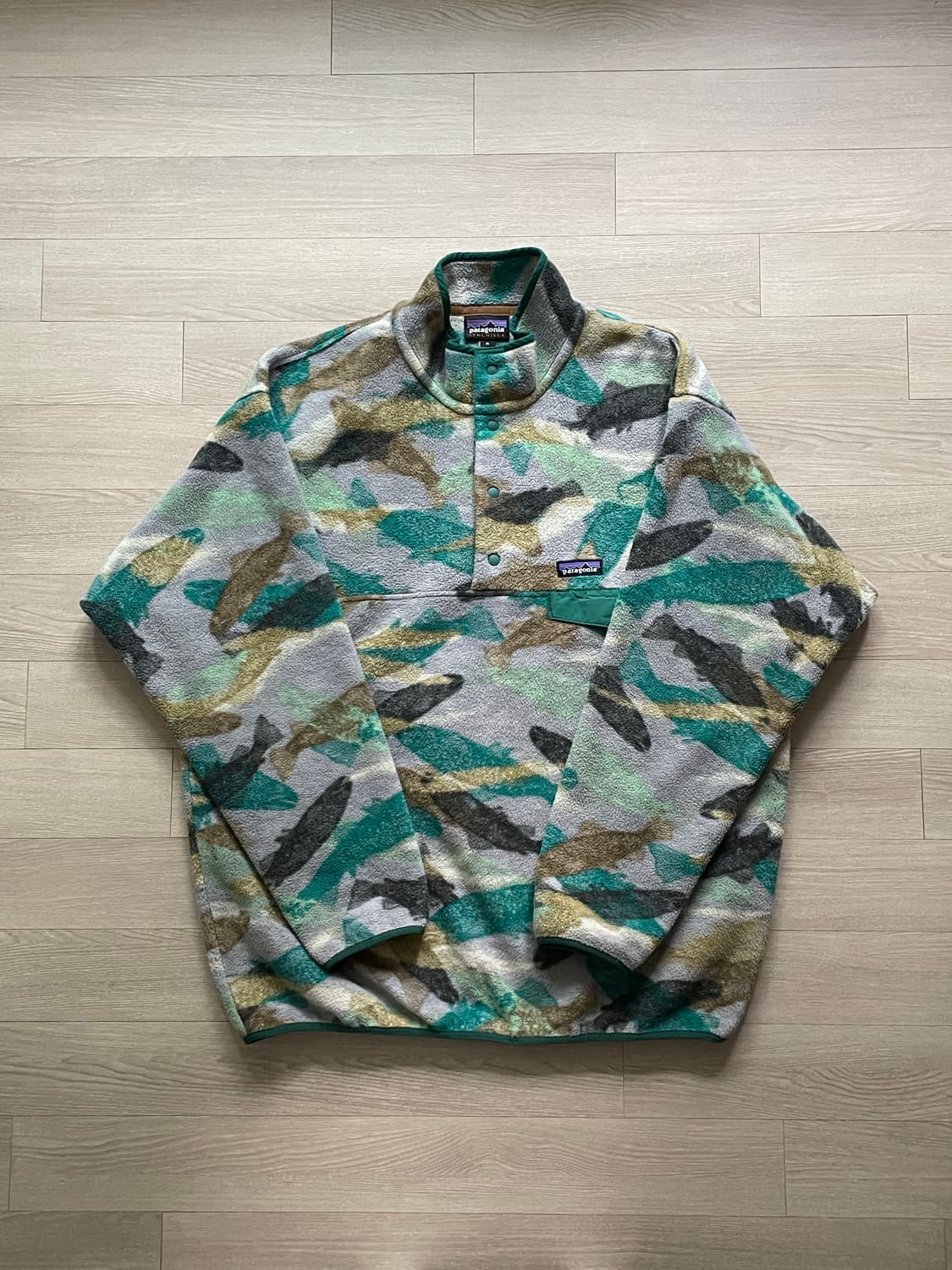 파타고니아 신칠라 연어떼 송어 패턴 rare patagonia 상품이미지1