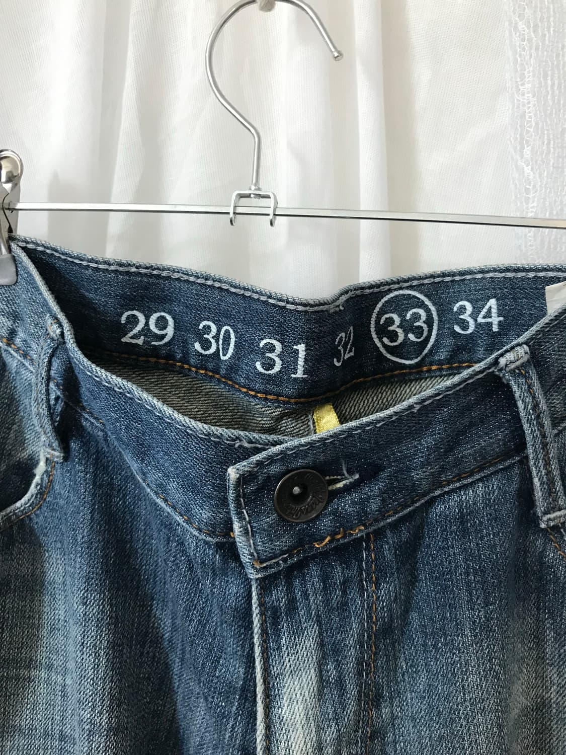 워싱 데님 팬츠  상품이미지3