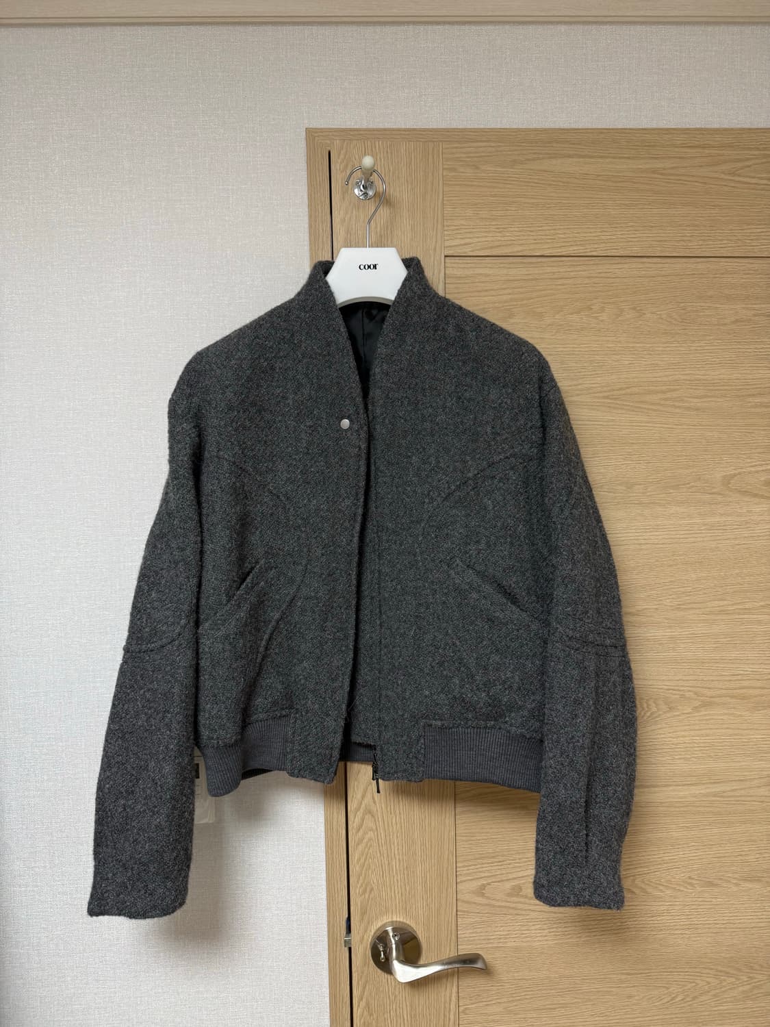 쿠어 인터널 바인딩 숄 카라 점퍼 상품이미지3