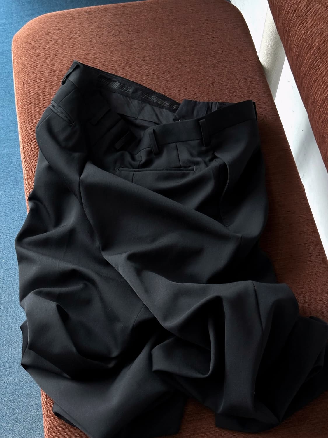 1 pleats light wool wide straight slacks 상품이미지1