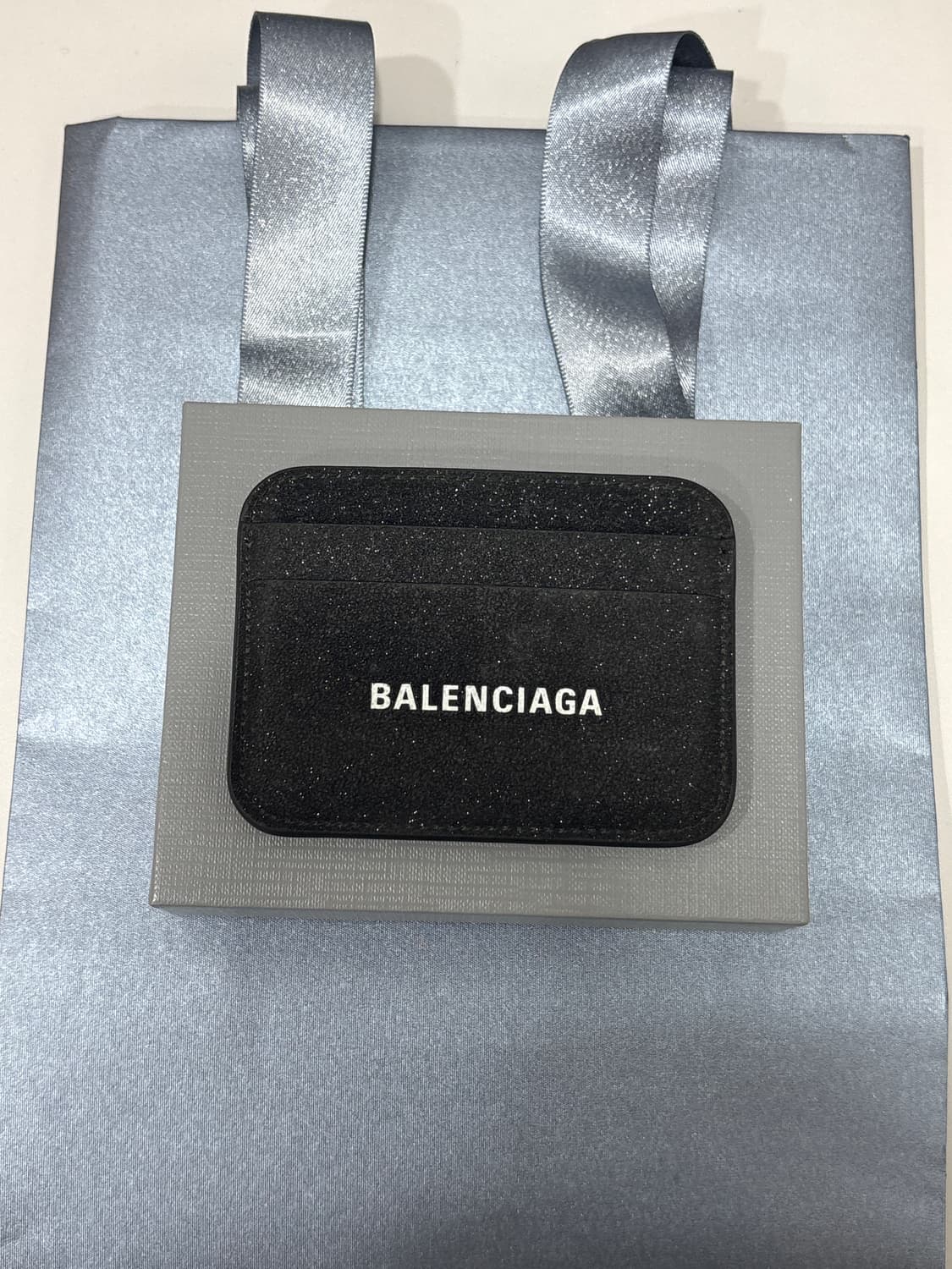 발렌시아가 글리터 카드지갑 블랙 상품이미지3