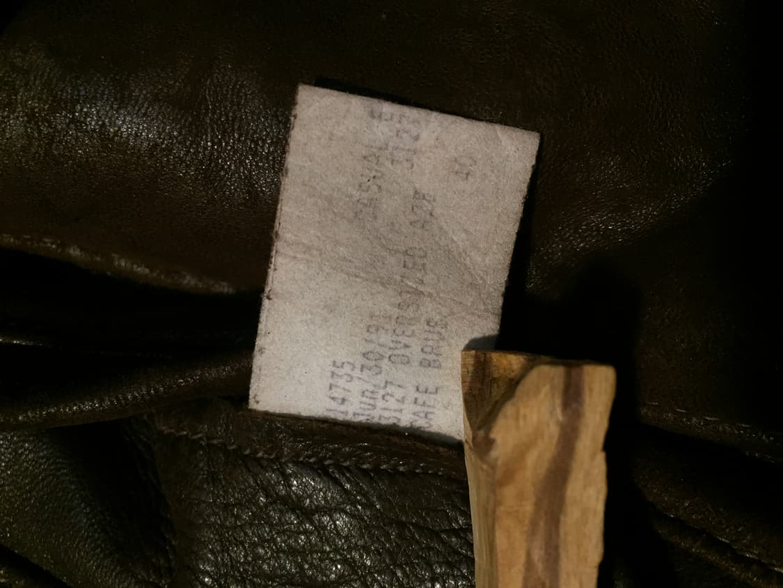 90‘s 골든베어 고트스킨 a-2 레더자켓 상품이미지8