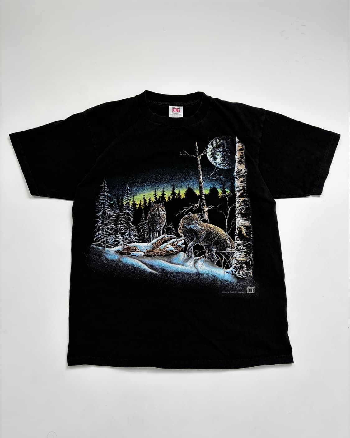 90s Wolves Tee (black) 상품이미지1