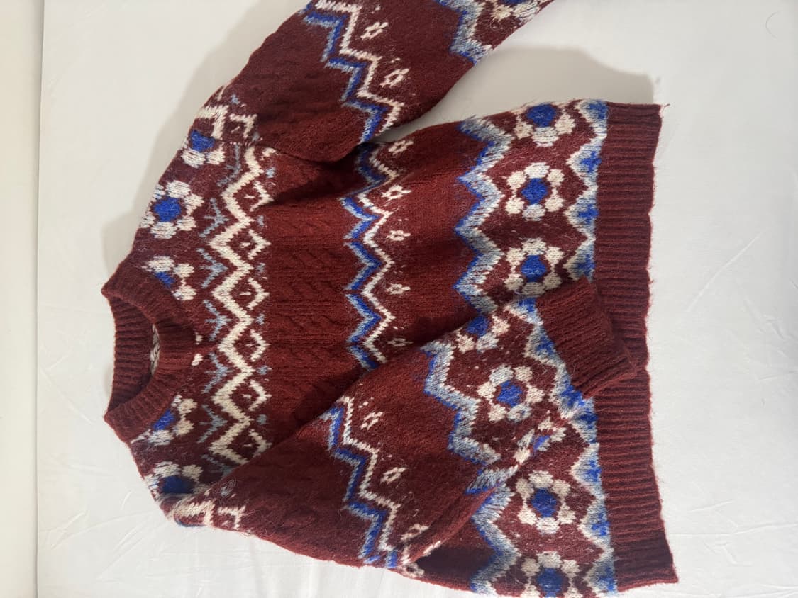 버건디빈티지  니트  상품이미지2