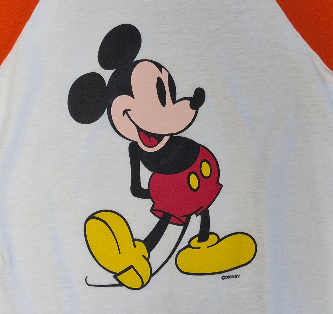 80s VINTAGE MICKEY MOUSE
BASEBALL TEE 상품이미지4