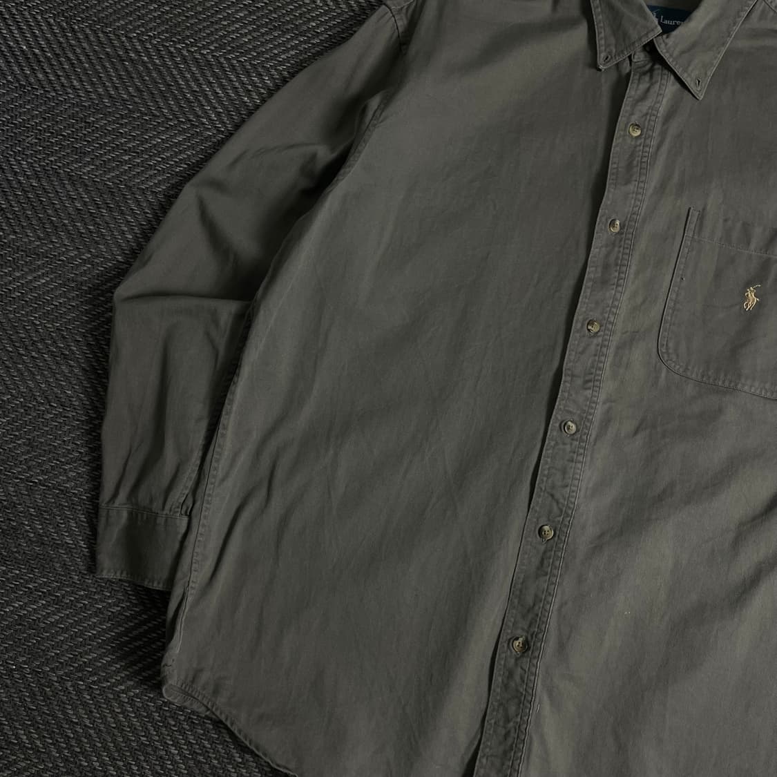 폴로 랄프로렌 포니 박시핏 카키 셔츠y 3519 상품이미지4