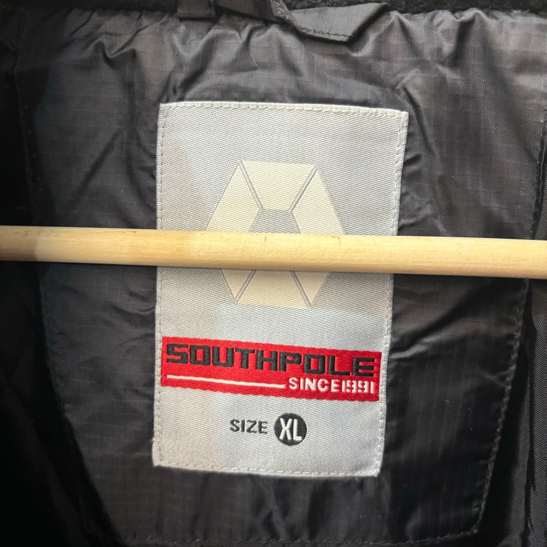 90s 사우스폴 올드스쿨 블랙 패딩 XL 상품이미지6