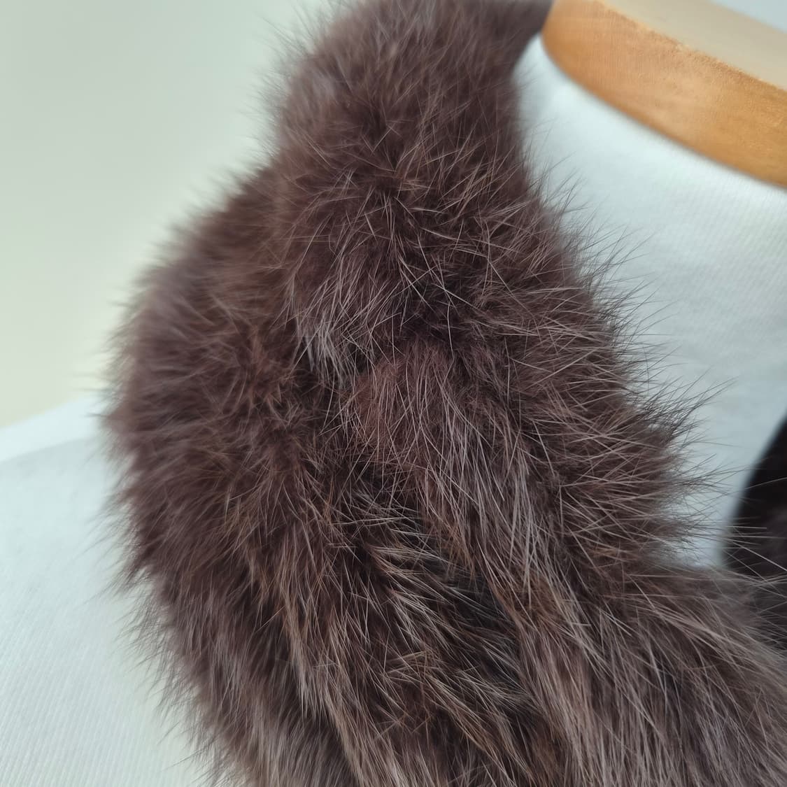 폭스퍼 브라운 방울 머플러 상품이미지5