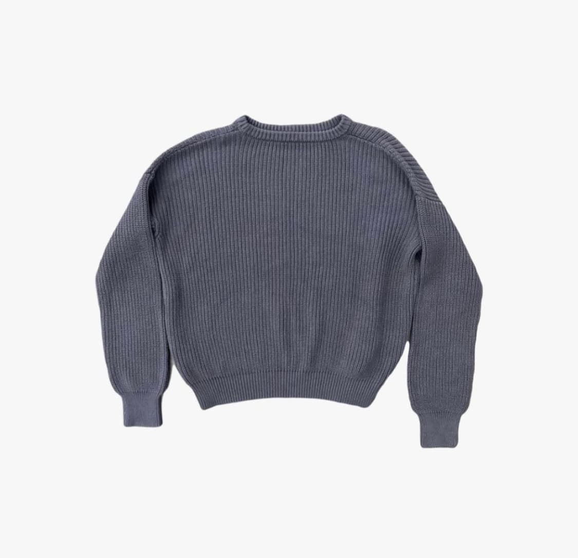 LA apparel 피셔맨 니트 그레이 상품이미지1