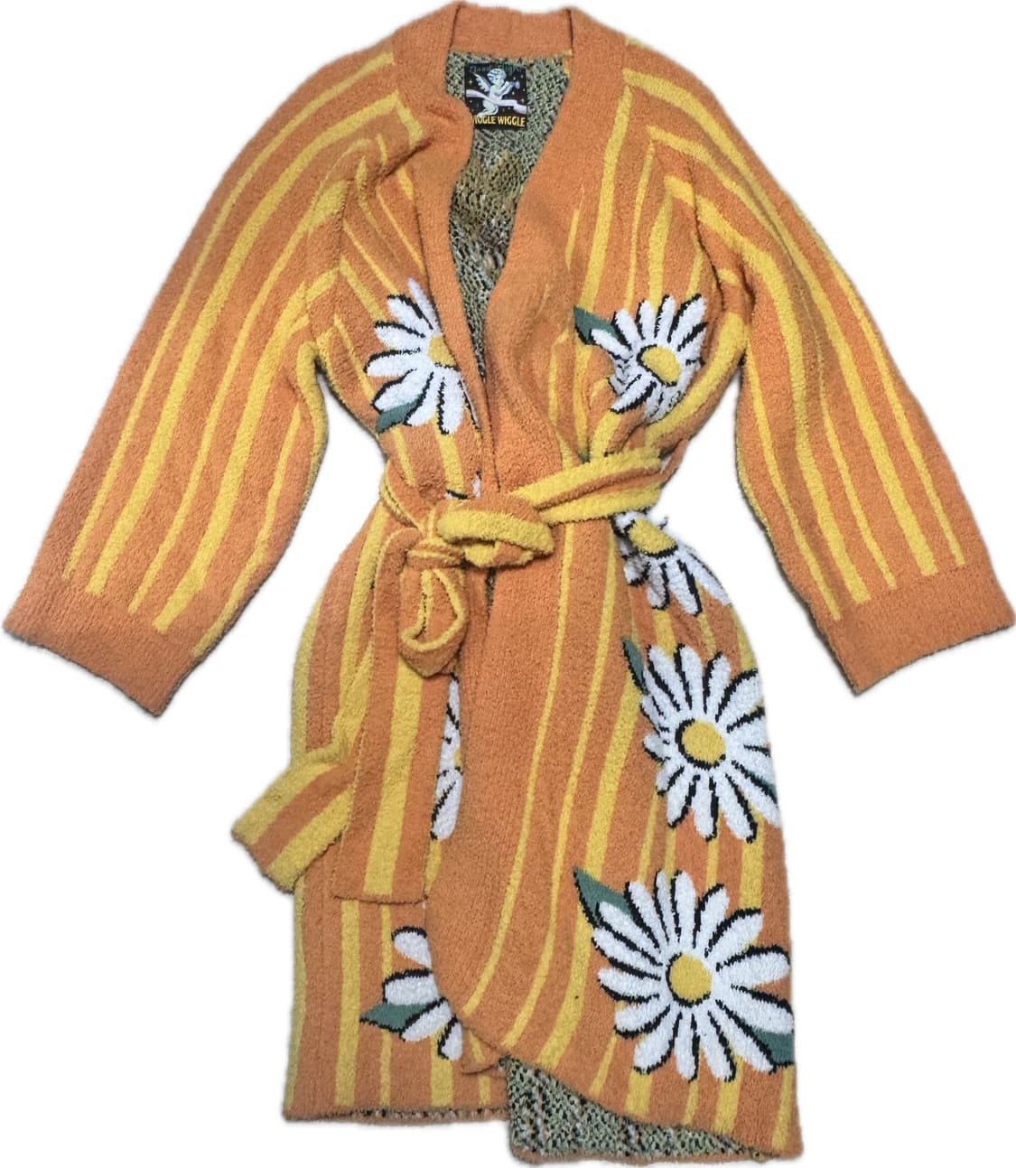 위글위글 라운지 로브 샤워가운 오렌지컬러 상품이미지5