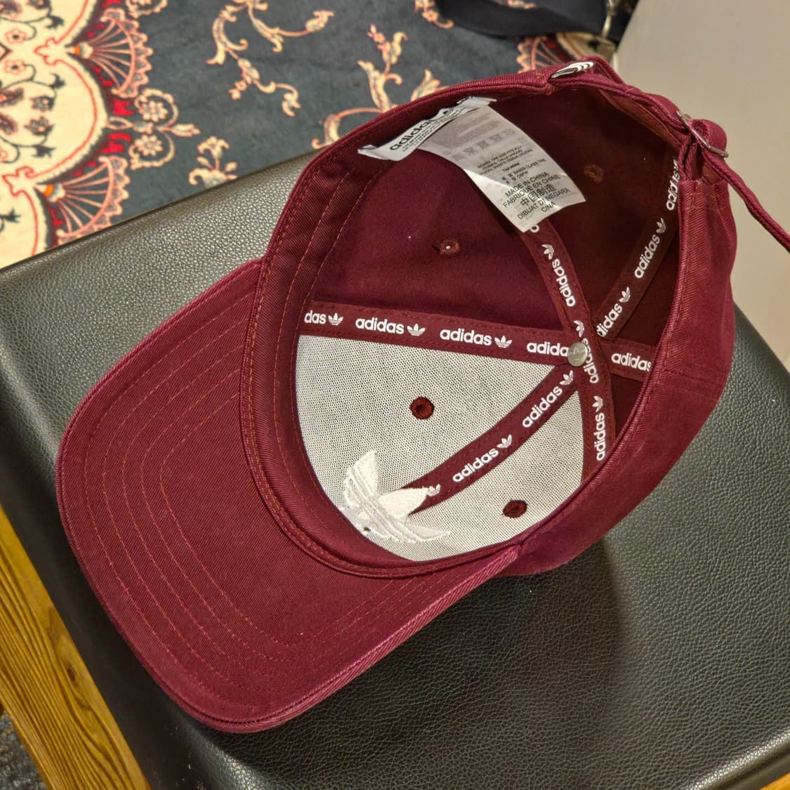 아디다스 볼캡 버건디 모자 상품이미지4