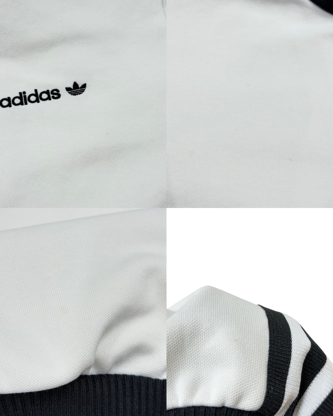 아디다스 빈티지 베켄바우어 화이트 블랙 트랙탑 오레오 져지 자켓 2XL 상품이미지6